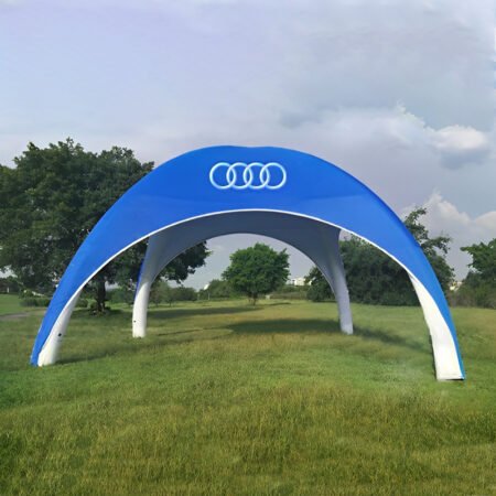 Inflatable advertising tent flies